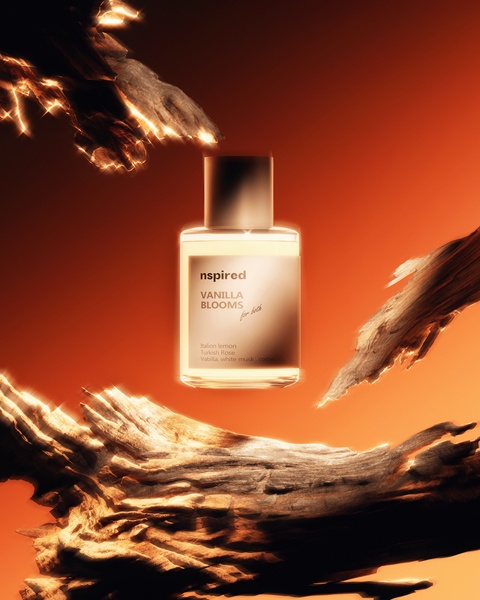 perfume, fragrance, cologne, eau de toilette, scent, brand awareness, minimalist, editorial, luxurious, calm, orange, brown