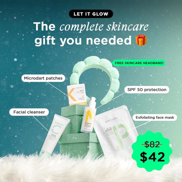 skincare set, skincare kit, face care set, beauty bundle, skincare collection, facial care kit, skin treatment set, bundle offer, sale promotion, minimalist, fresh, calm, green, neutral