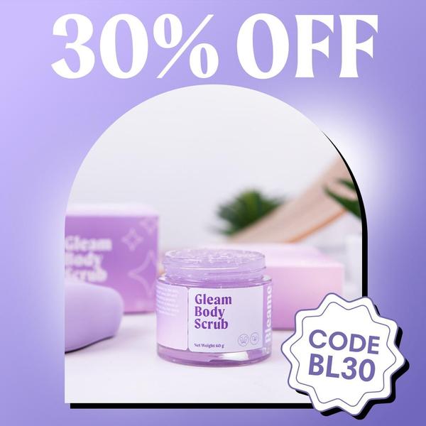 body scrub, exfoliating scrub, skin scrub, body exfoliant, cleansing scrub, skincare scrub, beauty scrub, sale promotion, minimalist, calm, purple