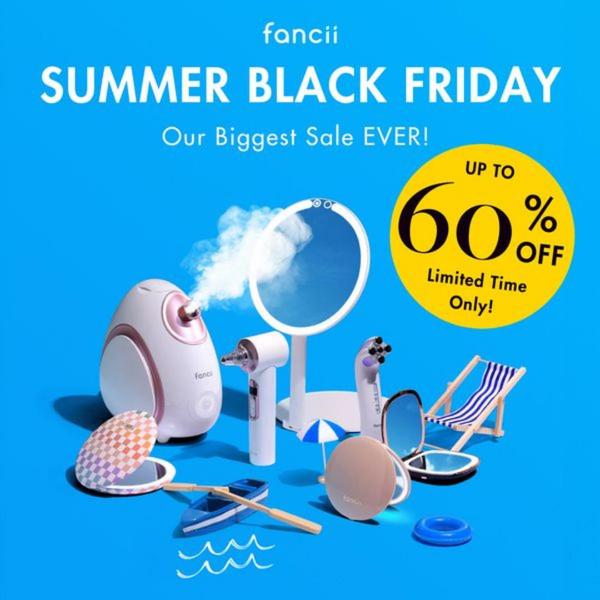 facial steamer, face steamer, skin steamer, beauty steamer, skincare device, sale promotion, limited time deal, minimalist, energetic, playful, blue, yellow, black friday