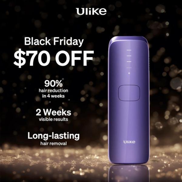 A high-contrast promotional ad for a hair removal handset that leads with a clear monetary discount and key performance metrics to drive conversion.