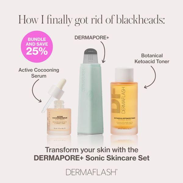 skincare set, facial serum, toner, skincare bundle, beauty set, face care kit, cosmetic set, bundle offer, social proof, minimalist, trustworthy, fresh, neutral, pink