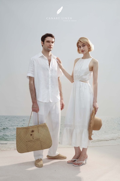 linen shirt, linen dress, summer clothing, linen pants, beach wear, brand awareness, lifestyle, outdoor, calm, fresh, neutral