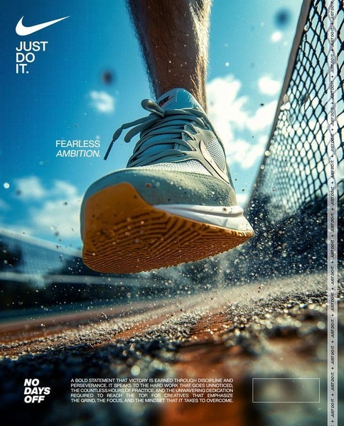 A low-angle shot of a running shoe mid-stride on a track, emphasizing motion, grit, and the mindset of high-performance athletics.