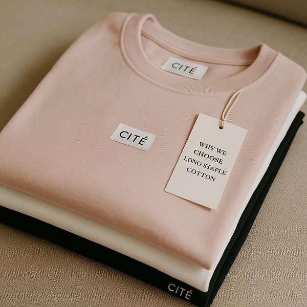 cotton t-shirt, crew neck tee, basic shirt, plain t-shirt, short sleeve shirt, product demo, minimalist, editorial, calm, trustworthy, pastel, neutral