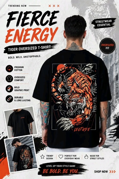 graphic t-shirt, oversized tee, short sleeve shirt, cotton t-shirt, streetwear top, bestseller push, brand awareness, lifestyle, modern typography, energetic, bold, black, orange, neutral
