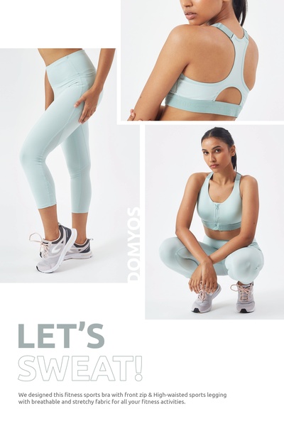 sports bra, workout leggings, activewear set, fitness clothing, gym outfit, product demo, minimalist, lifestyle, energetic, fresh, pastel, neutral