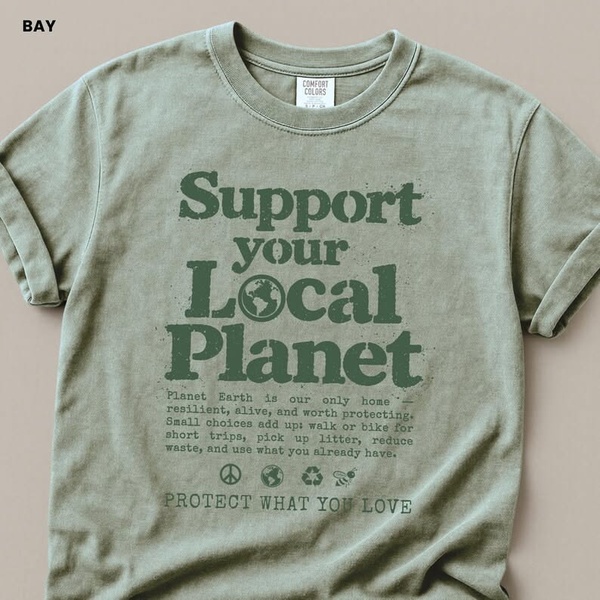graphic t-shirt, cotton t-shirt, crewneck t-shirt, printed tee, casual t-shirt, bestseller push, new arrival, minimalist, lifestyle, calm, trustworthy, green, neutral