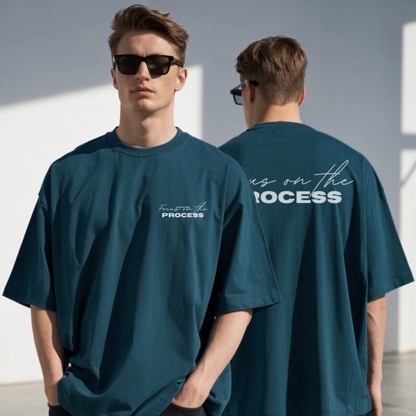 oversized t-shirt, cotton t-shirt, graphic tee, crew neck tee, men's t-shirt, new arrival, brand awareness, lifestyle, calm, trustworthy, blue, neutral