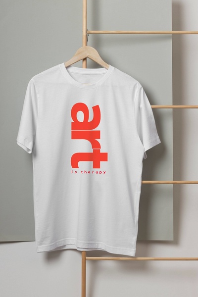 graphic t-shirt, cotton tee, casual t-shirt, crew neck shirt, short sleeve tee, new arrival, brand awareness, minimalist, calm, fresh, neutral, red