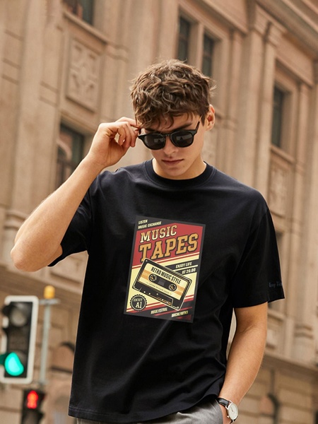 graphic t-shirt, cotton t-shirt, printed tee, crew neck shirt, casual shirt, bestseller push, lifestyle, playful, neutral, yellow, red