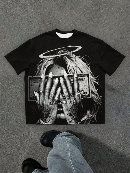 graphic t-shirt, oversized tee, printed shirt, short sleeve shirt, unisex t-shirt, new arrival, minimalist, lifestyle, bold, black, neutral