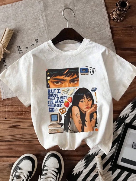graphic t-shirt, printed t-shirt, casual tee, cotton t-shirt, crewneck t-shirt, new arrival, flat lay, lifestyle, playful, neutral