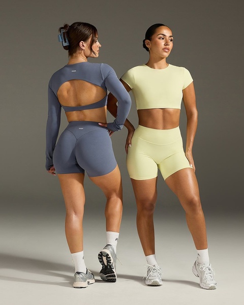 gym sets, workout shorts, athletic crops, activewear sets, workout clothing, new arrival, brand awareness, minimalist, trustworthy, neutral