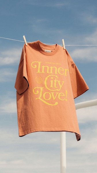 graphic t-shirt, short sleeve shirt, crew neck tee, cotton t-shirt, oversized tee, brand awareness, new arrival, lifestyle, outdoor, fresh, calm, orange, yellow, neutral