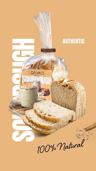 sourdough bread, artisan bread, sliced bread, loaf of bread, bakery bread, bestseller push, minimalist, fresh, trustworthy, neutral