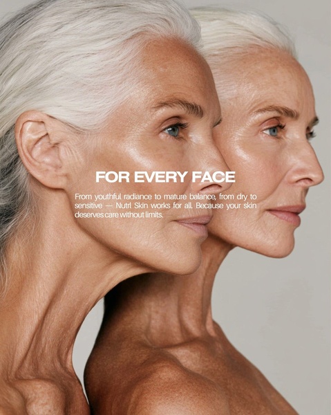 face moisturizer, skin cream, facial lotion, skincare treatment, anti aging cream, brand awareness, editorial, minimalist, trustworthy, calm, neutral