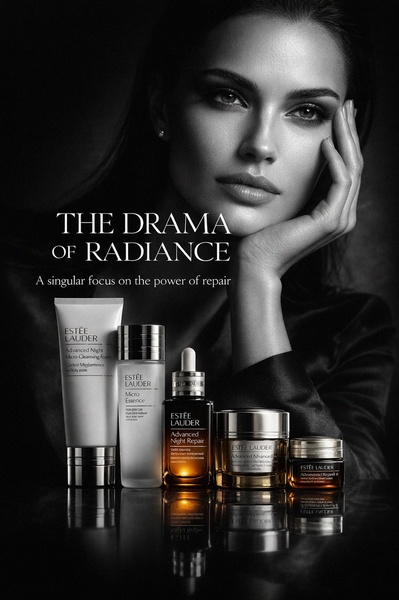 A high-contrast, professional studio shot showcasing a collection of skin care bottles and jars against a darkened background, highlighting premium quality.