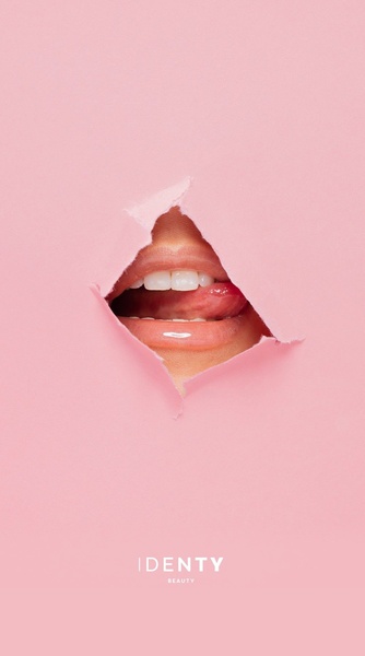 lip gloss, lip balm, lip treatment, lip oil, cosmetic lip product, brand awareness, minimalist, editorial, playful, fresh, pink
