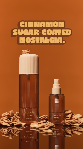 body mist, scented spray, perfume mist, fragrance spray, scented body mist, new arrival, minimalist, playful, warm, brown