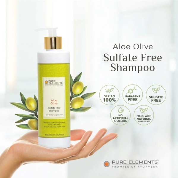 A clean, minimalist 1:1 square creative that centers on the product bottle held in a palm, flanked by botanical elements to emphasize natural ingredients.