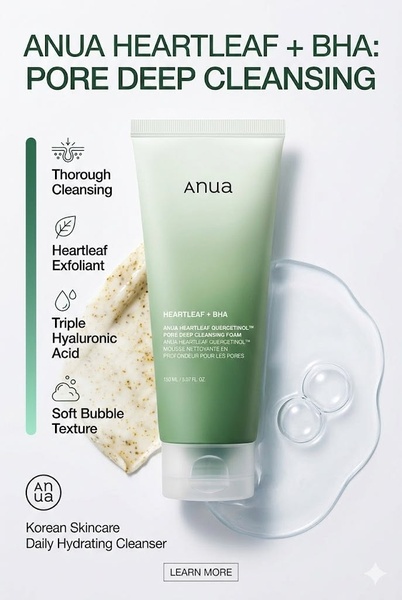 face cleanser, cleansing foam, facial wash, pore cleanser, skincare cleanser, product demo, minimalist, fresh, trustworthy, green, neutral