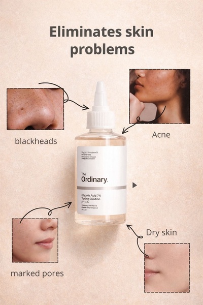 toning solution, facial toner, exfoliating toner, skincare liquid, toner bottle, product demo, minimalist, lifestyle, trustworthy, fresh, neutral
