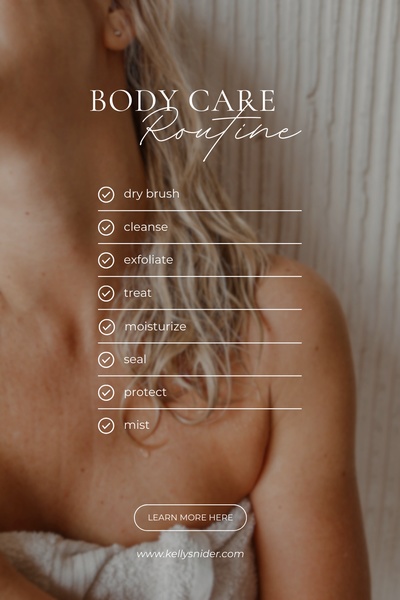 body wash, body scrub, moisturizing lotion, body mist, exfoliating brush, skincare routine, brand awareness, lifestyle, editorial, calm, trustworthy, neutral