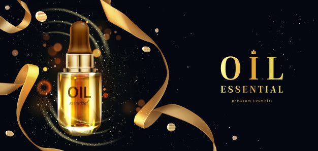 face oil, serum dropper, facial serum, beauty oil, skincare serum, brand awareness, editorial, luxurious, black, gold