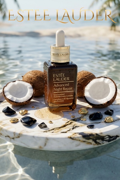 face serum, night repair serum, skincare serum, anti aging serum, facial treatment, brand awareness, editorial, lifestyle, luxurious, calm, neutral, brown, gold