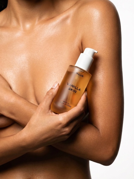 body oil, skincare oil, body moisturizer, scented body oil, skin care, bestseller push, minimalist, lifestyle, luxurious, calm, neutral, gold