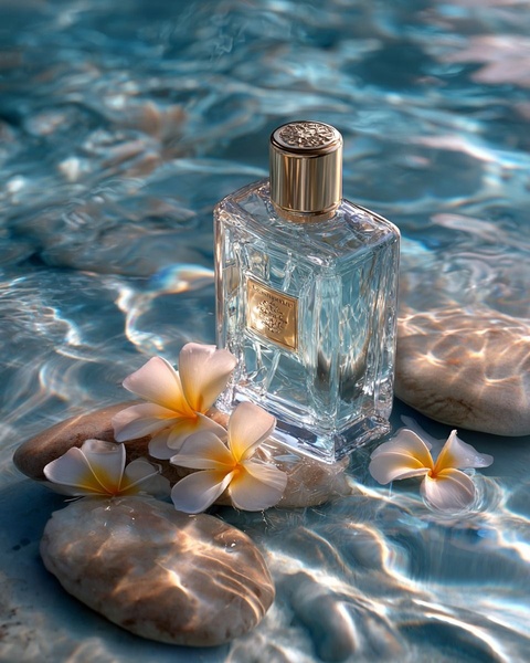 perfume bottle, glass fragrance bottle, scent container, cologne bottle, luxury fragrance, brand awareness, lifestyle, luxurious, calm, blue, neutral
