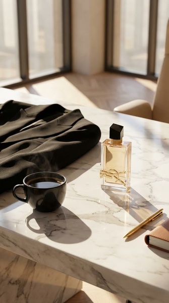 perfume bottle, glass perfume, fragrance bottle, designer perfume, scent bottle, brand awareness, lifestyle, luxurious, calm, neutral, brown