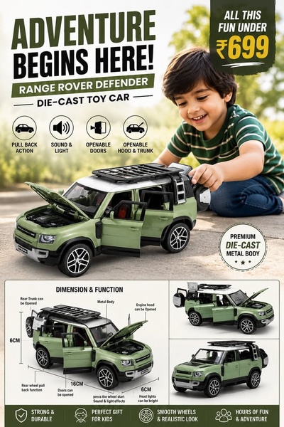 Range Rover Defender Die-cast Toy Car