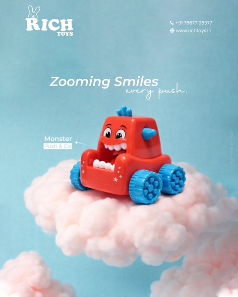 Zooming Smiles Monster Push & Go