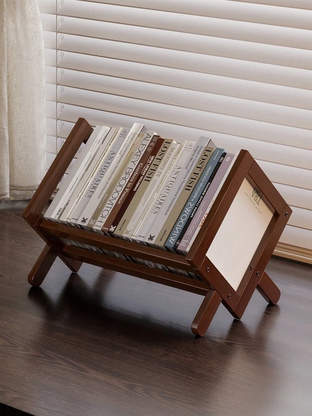 Minimalist Wood Book Rack