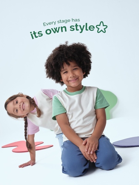 kids clothing, children apparel, toddler clothes, youth shirts, kids tops, children outfits, kids fashion, brand awareness, minimalist, playful, fresh, neutral, green, pastel