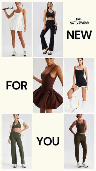 activewear, workout clothes, athletic wear, fitness clothing, gym wear, sportswear, exercise clothes, new arrival, minimalist, fresh, energetic, neutral, black, green