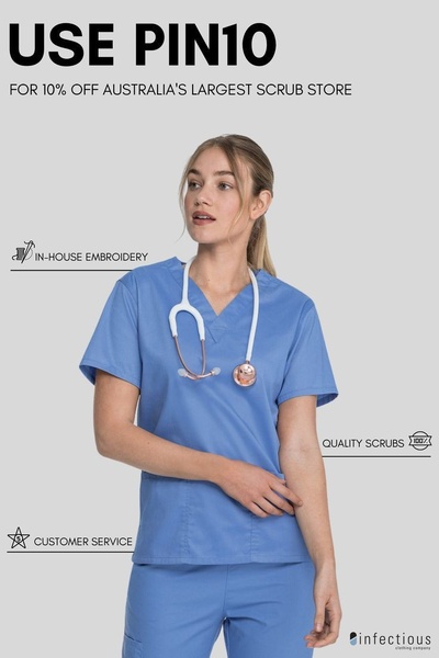 scrubs, medical uniforms, nursing scrubs, healthcare uniforms, medical clothing, sale promotion, minimalist, trustworthy, blue, neutral