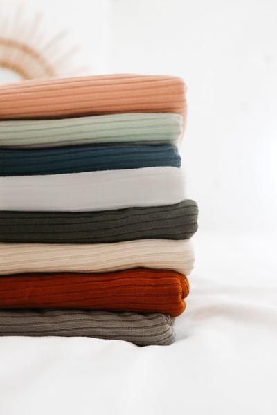 ribbed tops, long sleeve shirts, cotton shirts, basic tops, ribbed knit shirts, new arrival, minimalist, calm, fresh, neutral, pastel
