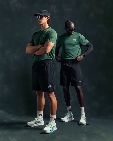 athletic shorts, running t-shirt, performance apparel, running shoes, athletic clothing, workout set, brand awareness, editorial, lifestyle, bold, trustworthy, neutral, green