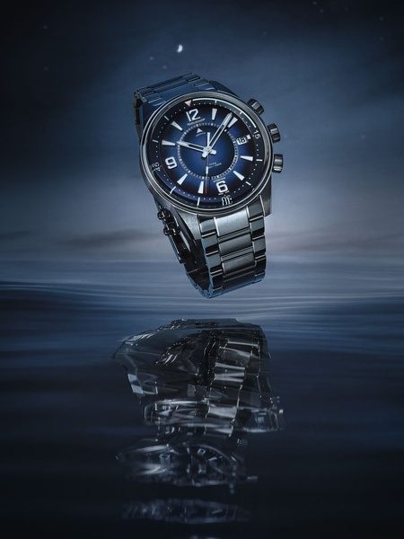 wrist watch, stainless steel watch, analog watch, luxury watch, metal watch, brand awareness, minimalist, editorial, luxurious, calm, blue, neutral
