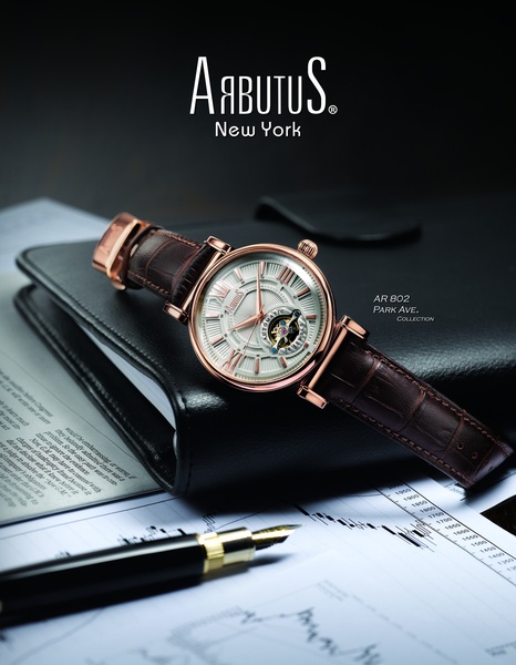 wrist watch, analog watch, leather strap watch, automatic watch, mens watch, bestseller push, editorial, lifestyle, luxurious, trustworthy, brown, neutral, gold