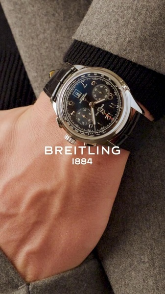 luxury watch, analog watch, chronograph watch, leather strap watch, mens wristwatch, brand awareness, lifestyle, editorial, luxurious, trustworthy, neutral, black