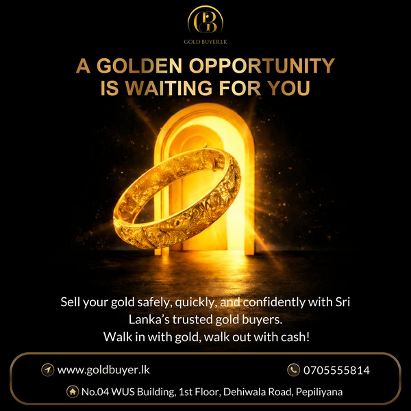 A dark, high-contrast creative featuring a glowing doorway and a gold bracelet to signify an immediate financial opportunity for sellers.