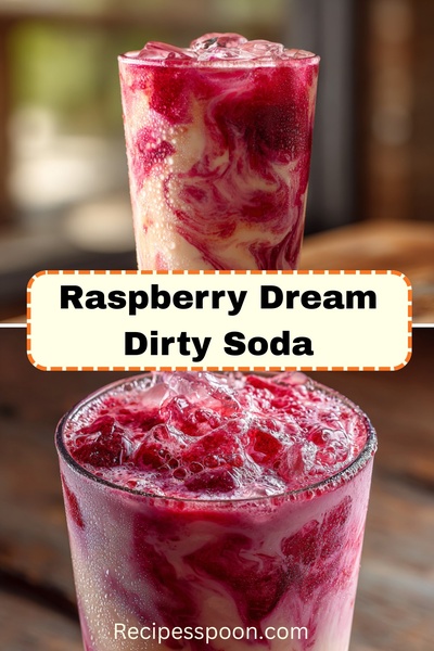 A high-quality macro shot of a creamy, raspberry-infused soda, emphasizing textures and refreshing appeal for food and beverage marketing.