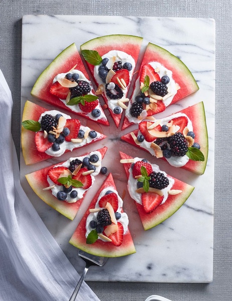 Watermelon Pizza Refreshment Concept