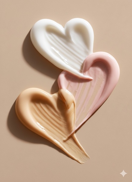 face cream, foundation, skincare, beauty cream, cosmetic cream, brand awareness, minimalist, flat lay, calm, fresh, neutral, pink
