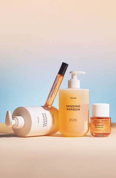 perfume, body lotion, body wash, fragrance set, personal care set, bestseller push, minimalist, calm, luxurious, neutral, pastel