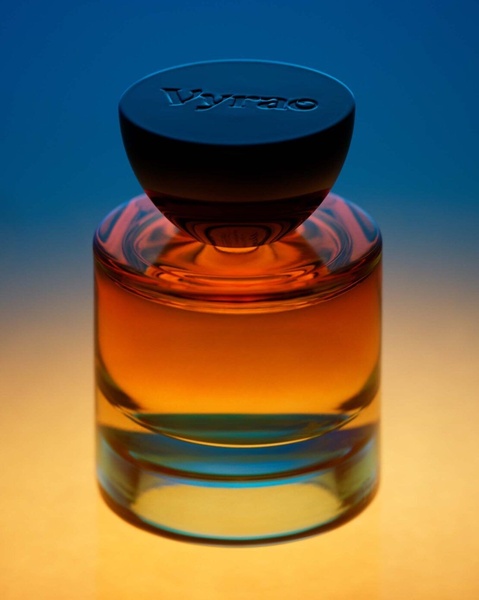 perfume bottle, fragrance, scent, eau de parfum, cologne, brand awareness, minimalist, luxurious, calm, blue, orange